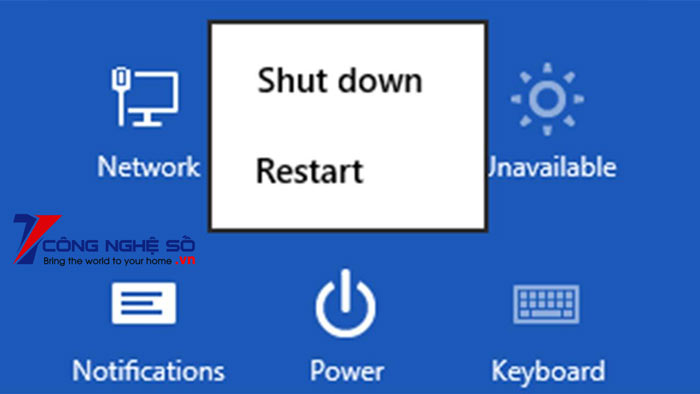 Lỗi máy tính tự Restart khi nhấn Shutdown