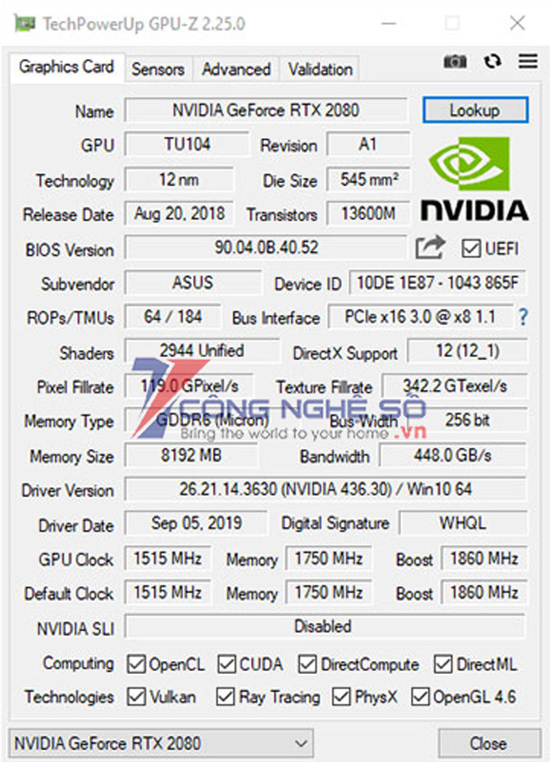 Kiểm tra loại card đồ họa GPU trên máy tính bằng phần mềm