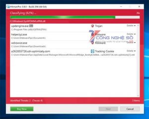 HitmanPro sẽ bắt đầu quá trình quét các chương trình độc hại