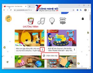 Hướng dẫn cách dùng youtube kids trên máy tính